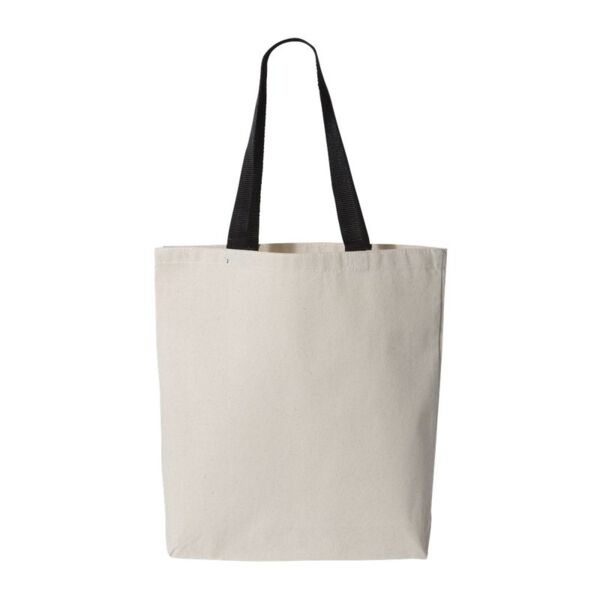 Community Threads - 11L Canvas Tote with Contrast-Color Handles Thumbnail