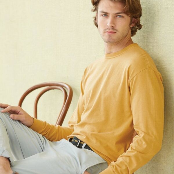 Apiculture - Garment-Dyed Heavyweight Long Sleeve T-Shirt Thumbnail