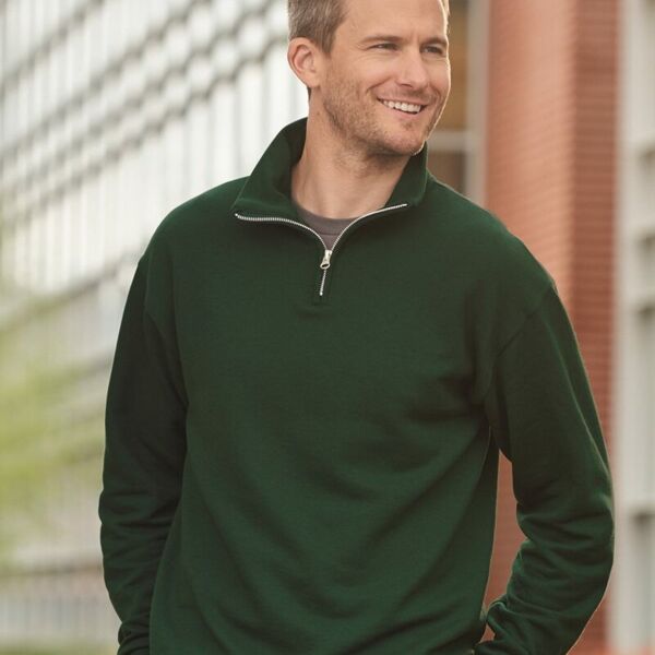 JohnFRoss - Nublend® Cadet Collar Quarter-Zip Sweatshirt Thumbnail