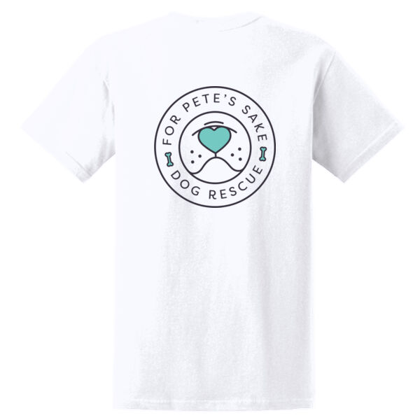 For Pete's Sake White T-Shirt (Logo On Back) Thumbnail