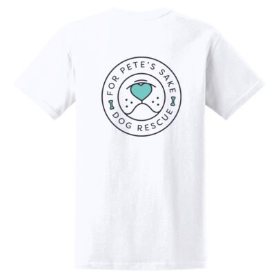 For Pete's Sake White T-Shirt (Logo On Back) Thumbnail