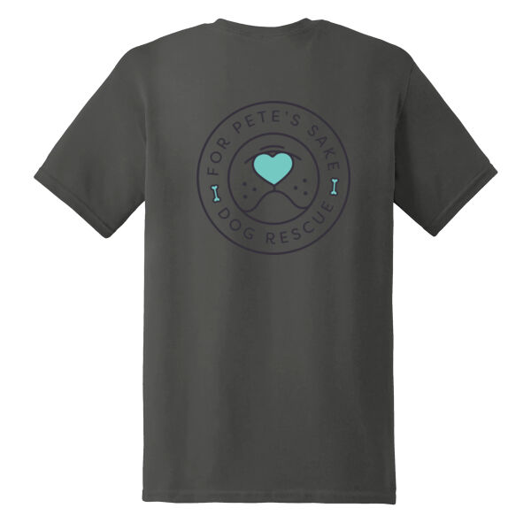 For Pete's Sake Dark Grey T-Shirt (Logo On Back) Thumbnail