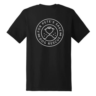 For Pete's Sake Black T-Shirt (Logo On Back) Thumbnail