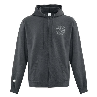 For Pete's Sake Paw Print Grey Zip-Up Hoodie Thumbnail